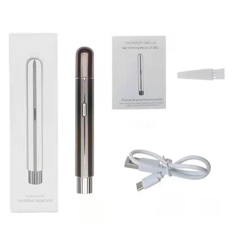 Wholesale USB Rechargeable Portable electric mini eyebrow ear nose hair trimmer
