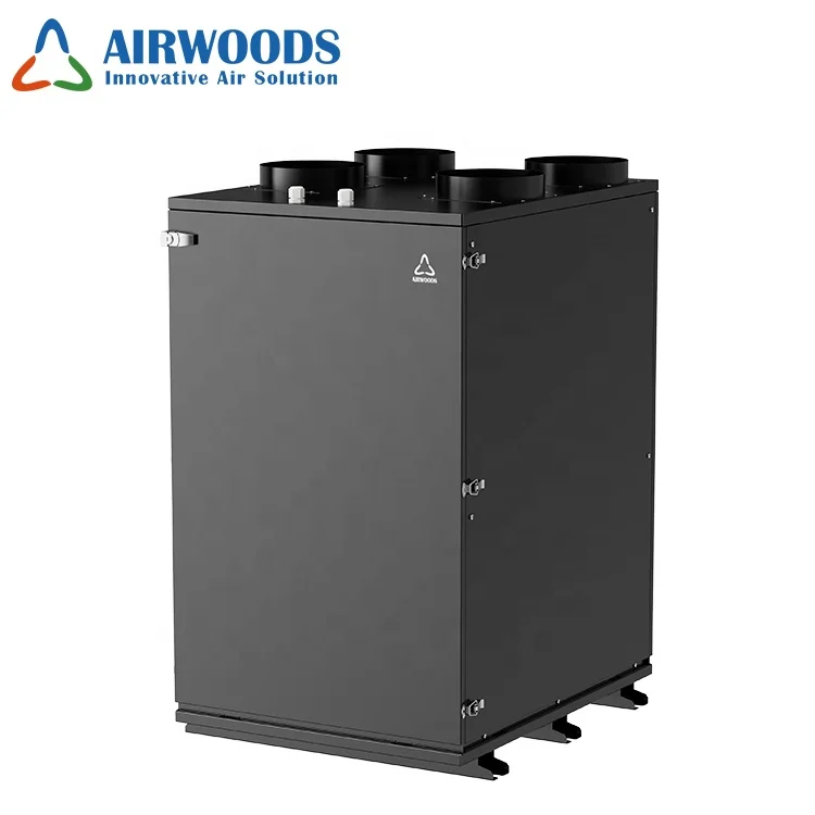 Recuperator erv Hrv Air Ventilation System inverter heat pump with counter flow total air to air heat exchanger