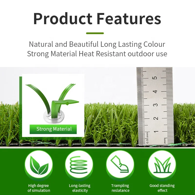 L013-3S-16 30mm field grass dark green turf grass professional outdoor soccer artificial sports flooring