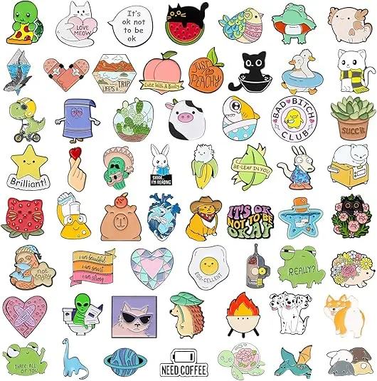 Custom Logo Design Cat Bulk Book Dog Mexican Flower Cute Manufacturer Lapel Soft Anime Hard Keychain Metal Crafts Hat Enamel Pin