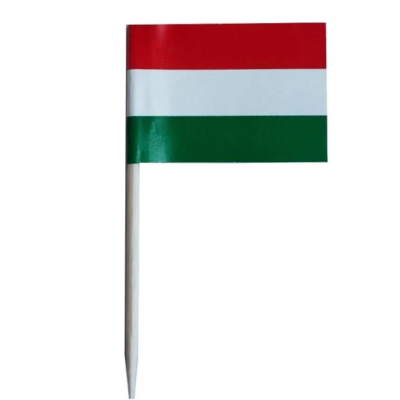 flags toothpicks for cake cup toppers cocktail fruit toothpicks decorations Hungary Toothpick Flags Cake Decorations