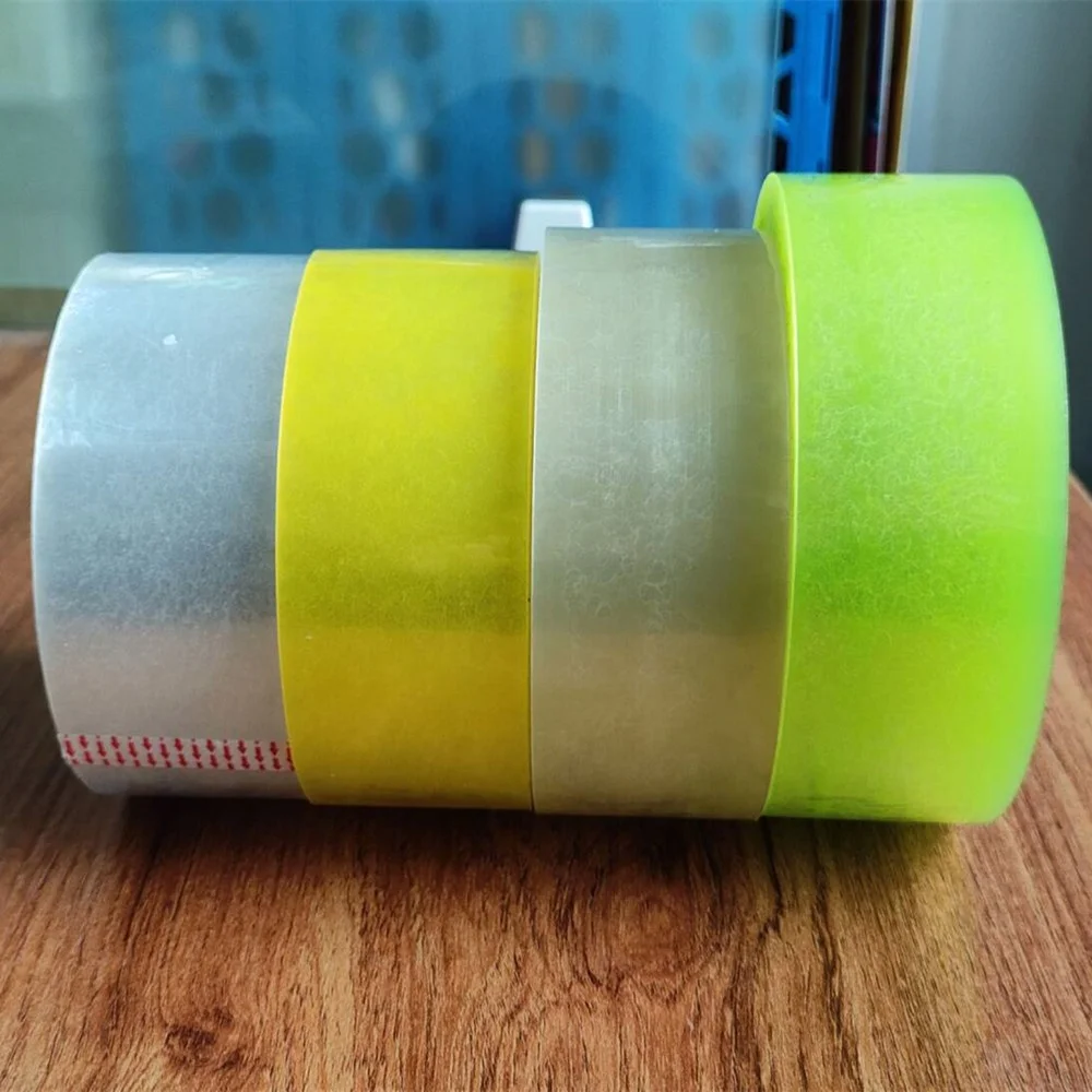 Custom Logo Transparent Self-Adhesive Tape Roll Waterproof Acrylic Colorless Industrial Duct Tape Office Adhesive Tape