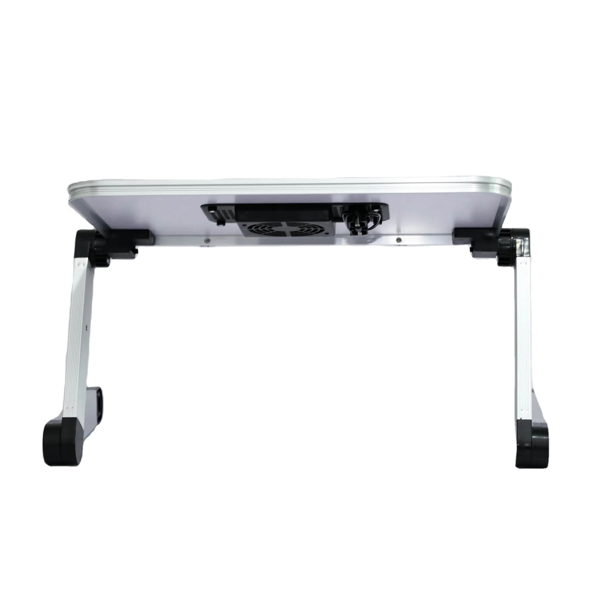 
YL806 wooden + aluminium Hand made lap desk with cooling fan adjustable folding laptop study table for bed and sofa 