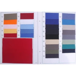 NO MOQ piece dye plain colour 72*40 21/2*10 100% organic cotton plain fabric for workwear