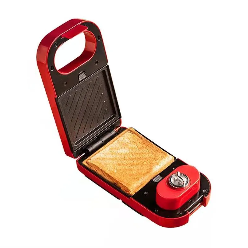 2021 Non-Stick Coating 2 Pieces Breakfast Toaster Home Portable Electric Sandwich Maker 650W