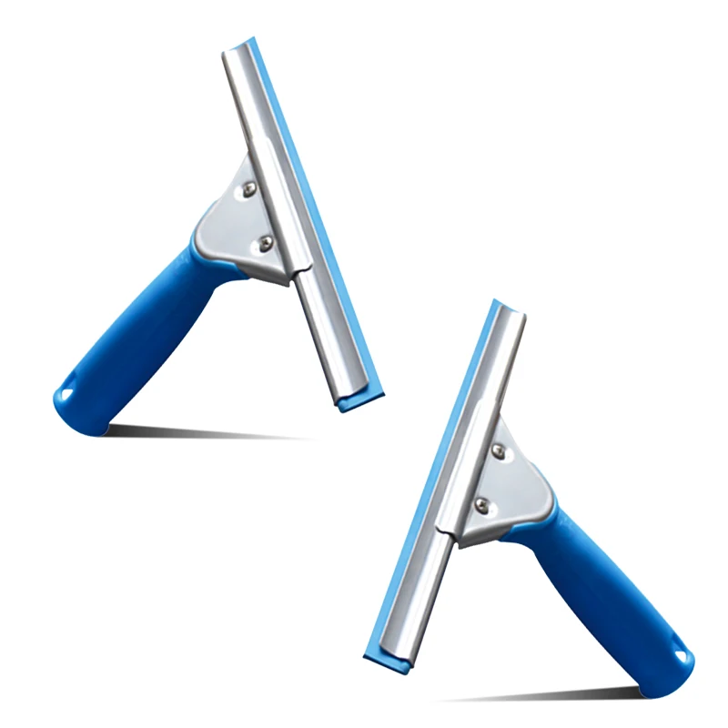 Оптовая продажа из микрофибры и голубого цвета из нержавеющей стали стеклоочистители, Простые Стеклянные очистка лобового стекла, 10 дюймов плоский Стеклоочистители