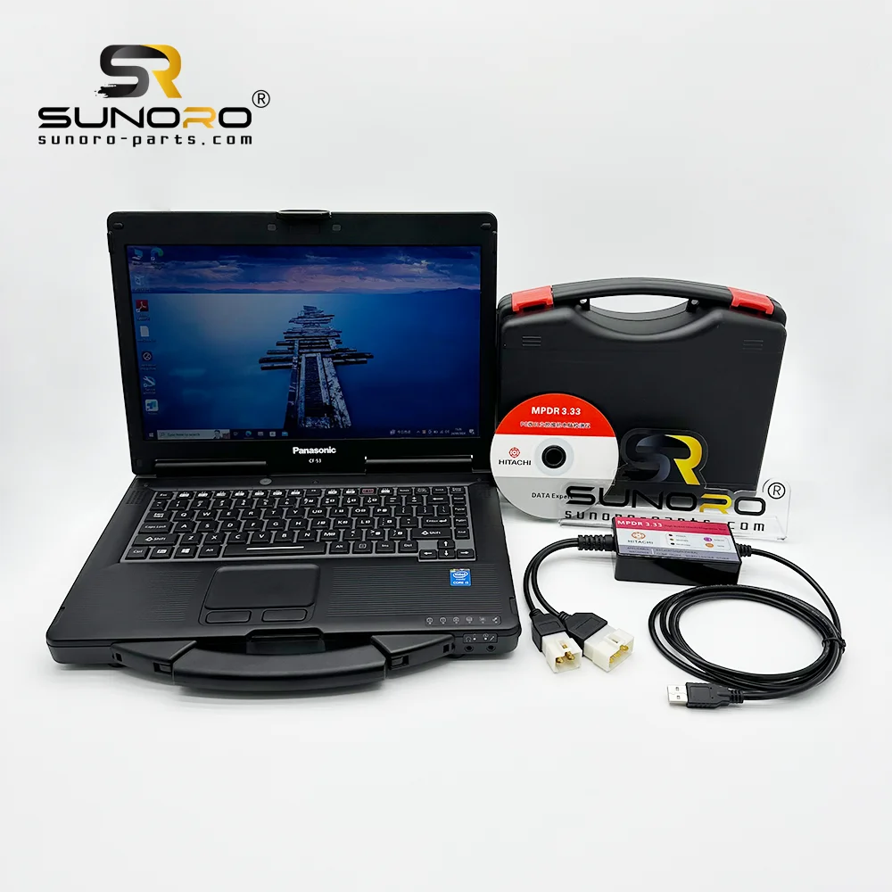 New version MPDR software 3.33 Hitachi engine heavy-duty diagnostic tool communication adapter equipped with CF-53 laptop