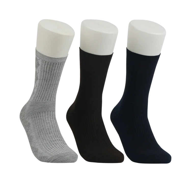 good quality mens polyester cotton business dress socks casual crew socks for men