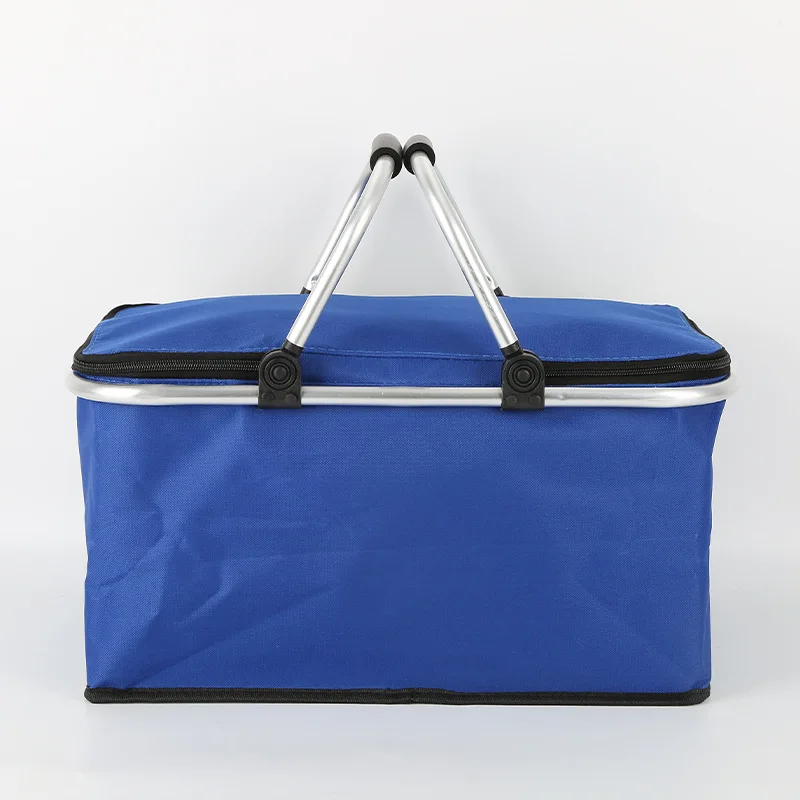 Водонепроницаемая оксфордская Складная изолированная сумка-холодильник оптом с крышкой портативная складная корзина для пикника