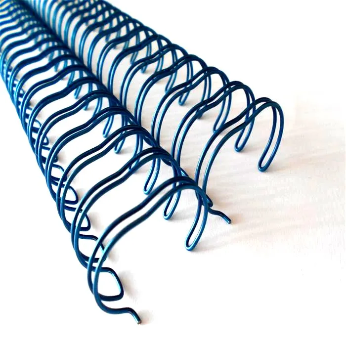 Notebook calender 3/4 inch 19.1 mm 23 loops multicolor Double loop spiral metal wire Double spiral loop