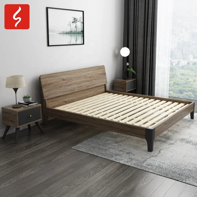 Hotel Using Wholesale Modern King Double Single Queen Size Custom Mdf Platform Headboard Wood Bed Frame