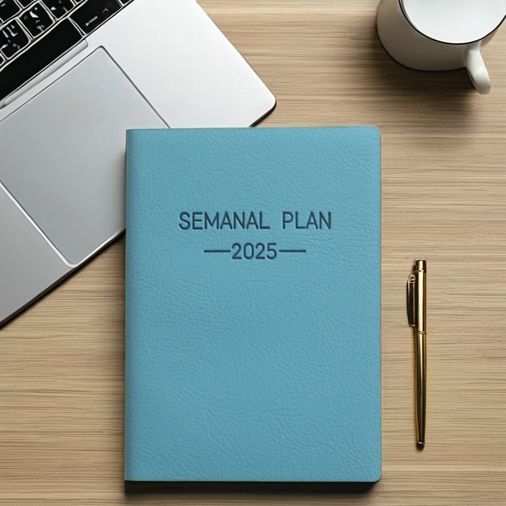 2025 A7 hardcover multifunction PU leather notebook Daily plan Schedule planner Pocket Diary LOGO Customizable