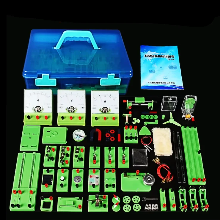 Lab Electricity Kit Junior High School Electromagnetics Physics Circuit Equipment Student Self-Study Science Kits