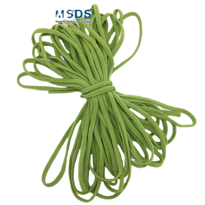 
N95 Protection facemask ear loop MSDS Elasticity webbing unisex surgical elastic band 