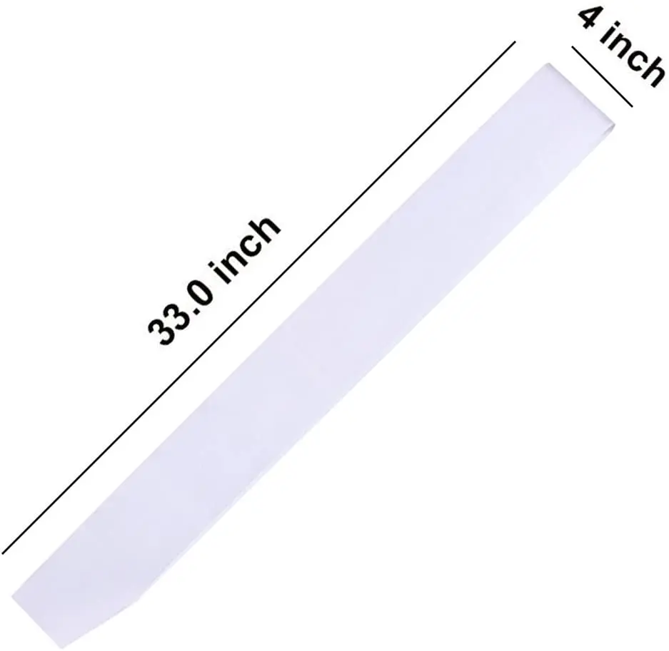 LEMON White Blank Satin Sash Party Accessory for Party Wedding Decorations and DIY - Design Your Own Sash