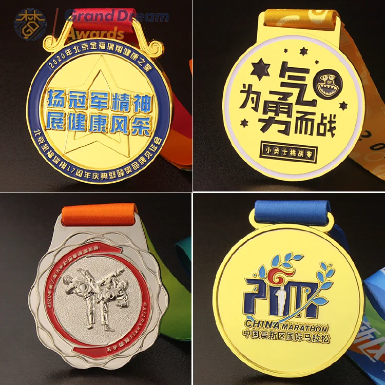 
Marathon sport medal custom running metal medal martial arts irregular children metal medal 