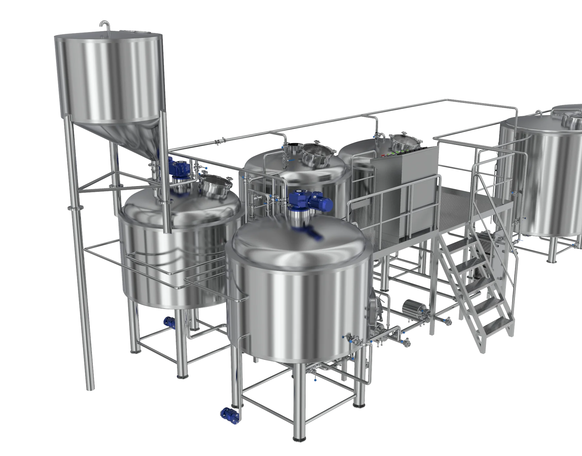 2000l 4 Vessel Beer Brewery Equipment Brewing Beer