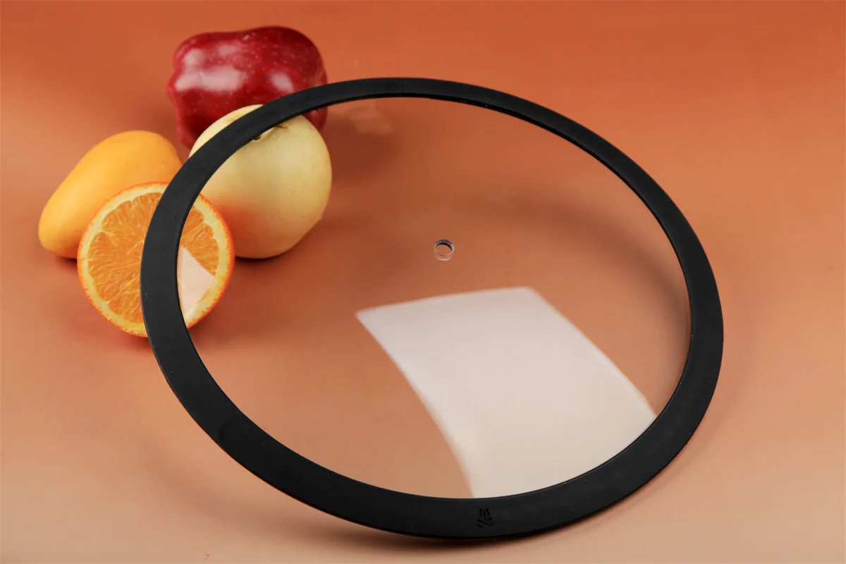 LFGB food grade Home Nonstick cookware replacement multi function 22/24/26cm silicone glass lid