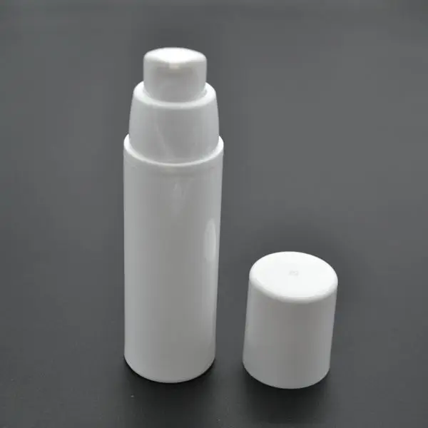 15ml 30ml 50ml White Empty Emulsion Lotion Airless Pump Bottles,Plastic Cosmetic Sample Containers