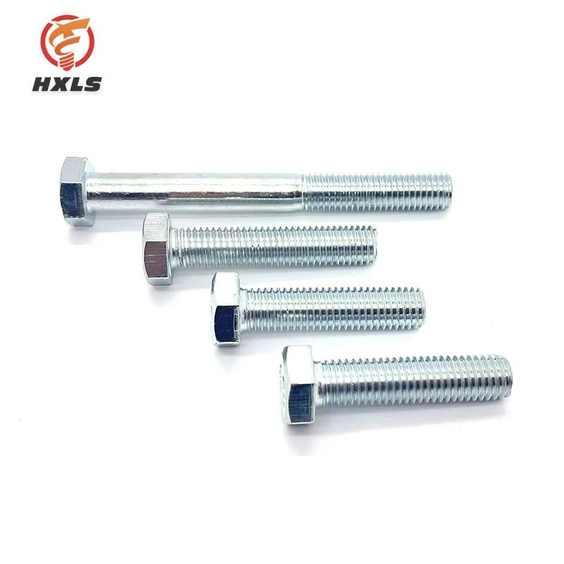 DIN933 DIN931 M6-m36 M10 8.8 Grade galvanized Hex Head Bolts hexagon screw