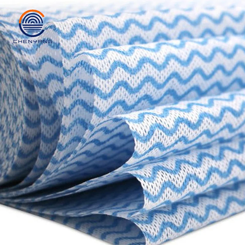 Pearl Pattern Cross Lapped Spunlace Nonwoven Jumbo Roll