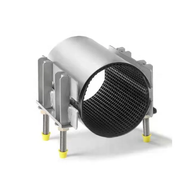 Pn16 Equal Cast Ductile Iron Pe Pvc Hdpe Water Oil Straight Pipe Epdm Sealing Ss Leakage band pipe repair clamp