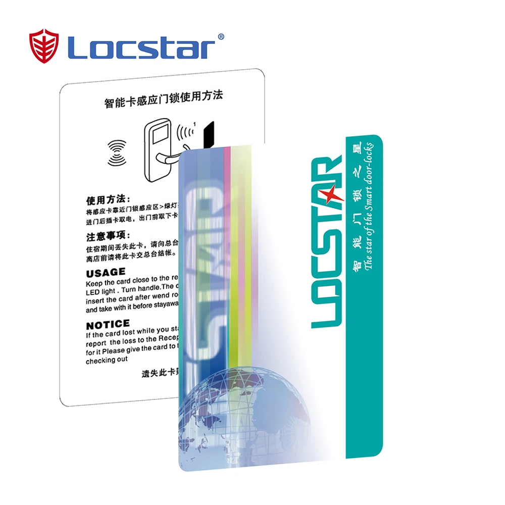 Locstar Customized Colorful Rfid Card 125khz 13.56mhz Dual Frequency Rfid Card Reader
