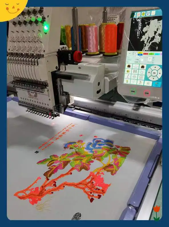 Computerized Embroidery Machine Single Head Embroidery Machine Full Automatic Small Commercial Embroidery