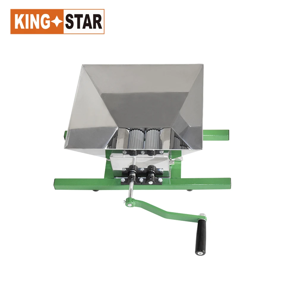 Hot Sale 7L Knocked Down Fruit Machine For Juice Stainless Steel Hopper Industrial Farm Grape Crusher