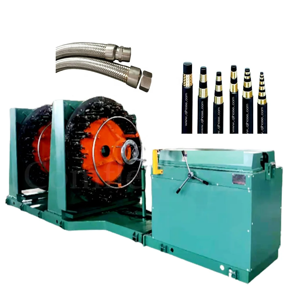 Stainless steel/copper wire braiding machine