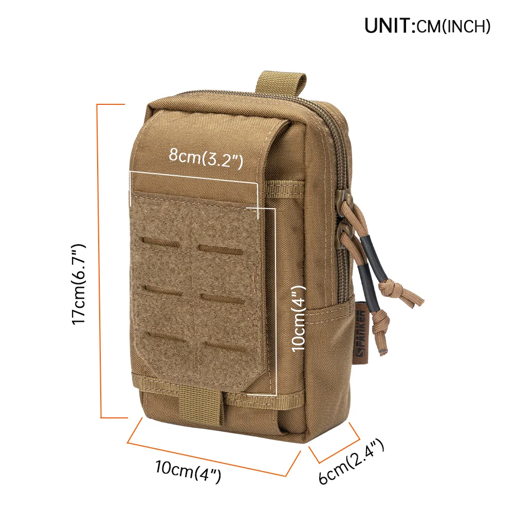 Tool Laser Cut Phone Case Holder Tactical Molle Pouch Utility Waist Belt Bag