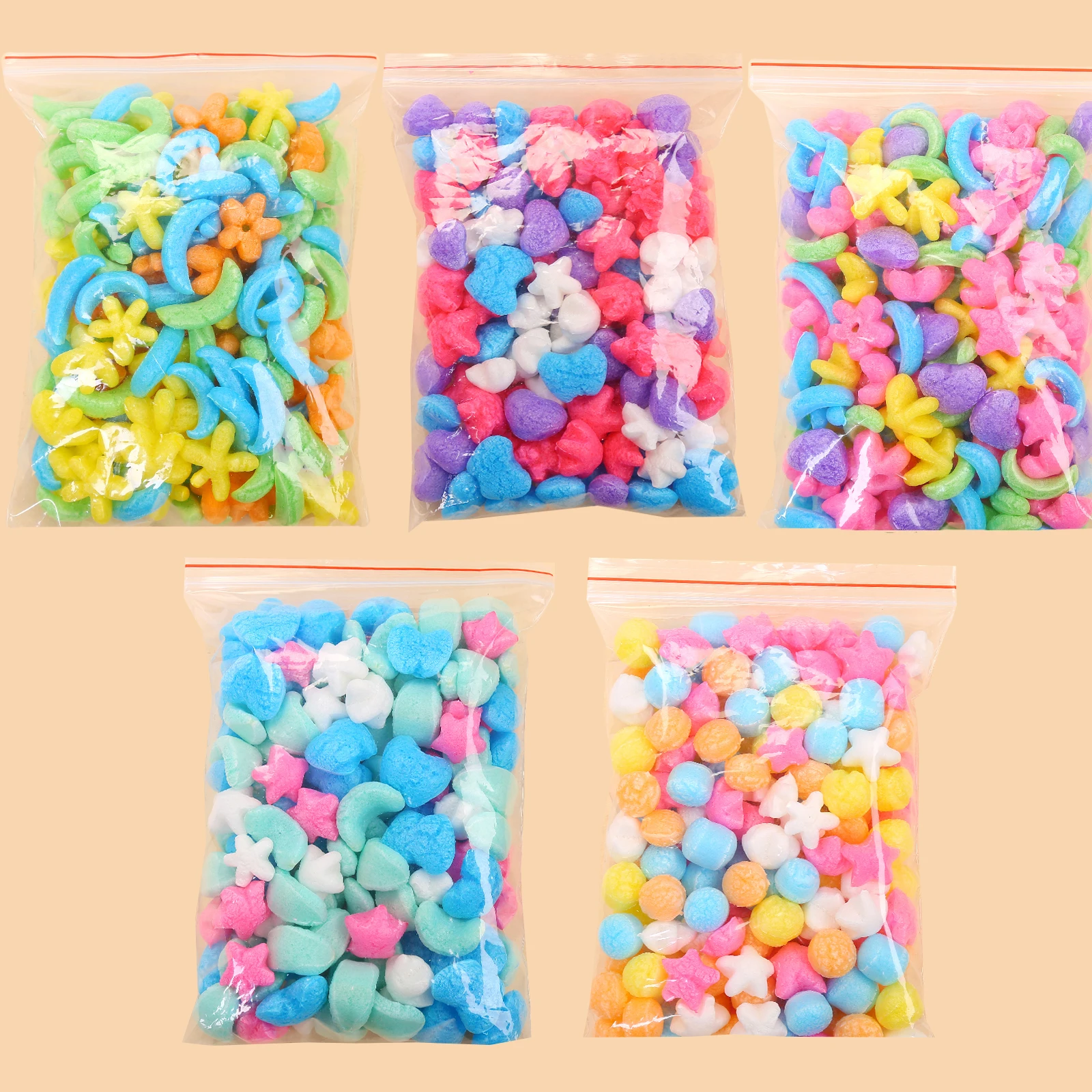 5 styles  Diy Magic Maize Corn Grains Pizzle for Building Blocks Parent-Child Interactive Educational Toys Suit