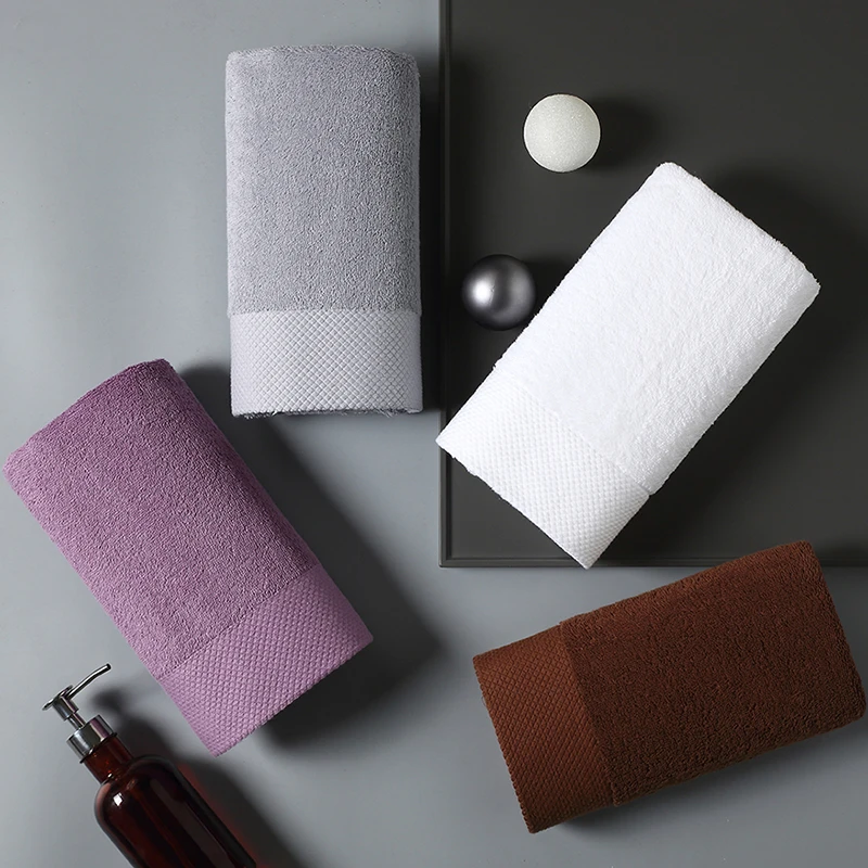 Factory wholesale face hand bath wash towel with satin board for hotel home used