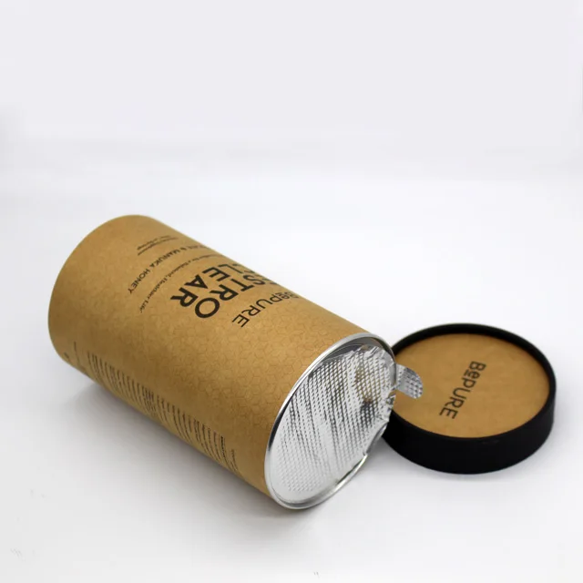 Factory free sample food grade powder paper tube canister for food packaging