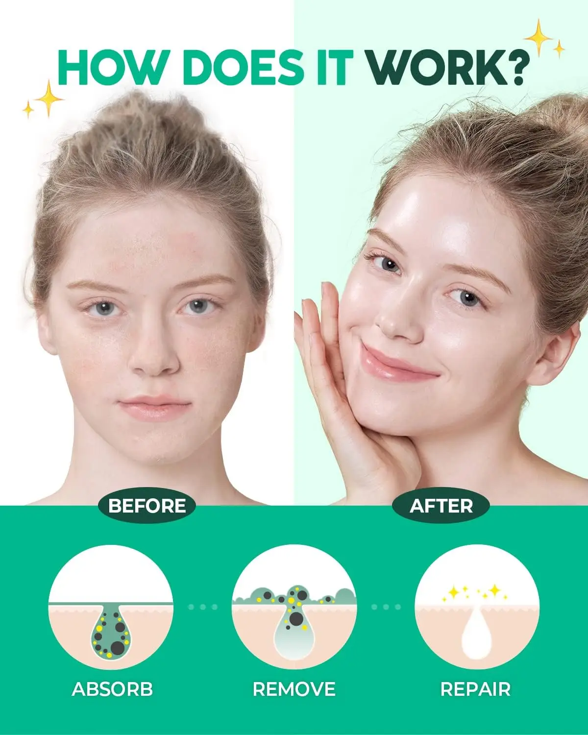 Private Label Hydrating Pore Purifying Calming Matcha Green Tea & Tea Tree Clay Mask for Acne