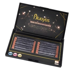 Bulk Russian Volume Eyelash Extension Vendor Individual Premade V Shape Easy Fan Lashes C Curl