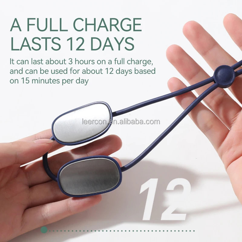 LEERCON 2023 Custozation Wireless New  Relieve Cervical Spine Acupuncture Smart Electric Pulse Neck Massager