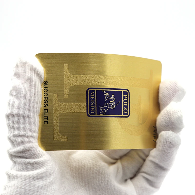 Под заказ матовое золото RFID NFC визитная карточка PVC пластик