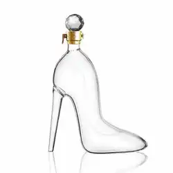 Wholesale Glass Whiskey Decanter 750ML Hot Sell High Heel Decanter Set Glass Decanter Whiskey