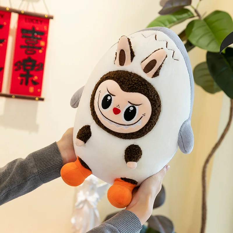 Cute Cartoon POP MART Stuffed Animal Plush Toys soft shark doll Labubu Plush pillow anime Stuffed Animals
