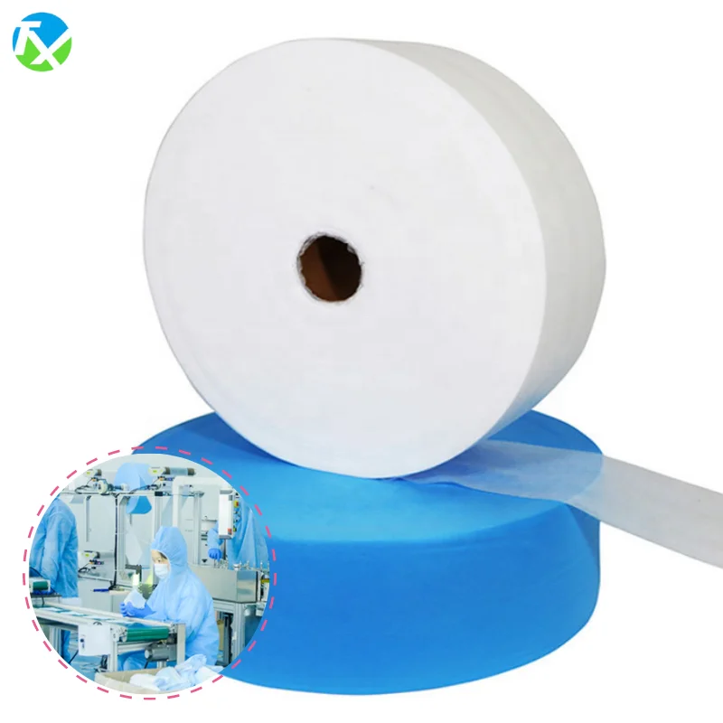 Factory hospital sms gown polypropylene spunbonded nonwoven cloth fabric medical grade roll