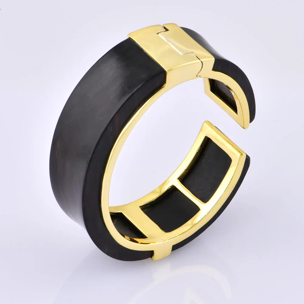 ChinChin Vintage Chunky 62mm Bangles Jewelry Women Trendy 18k Gold Plated Brass Adjustable Cuff Bracelets & Bangles For Women