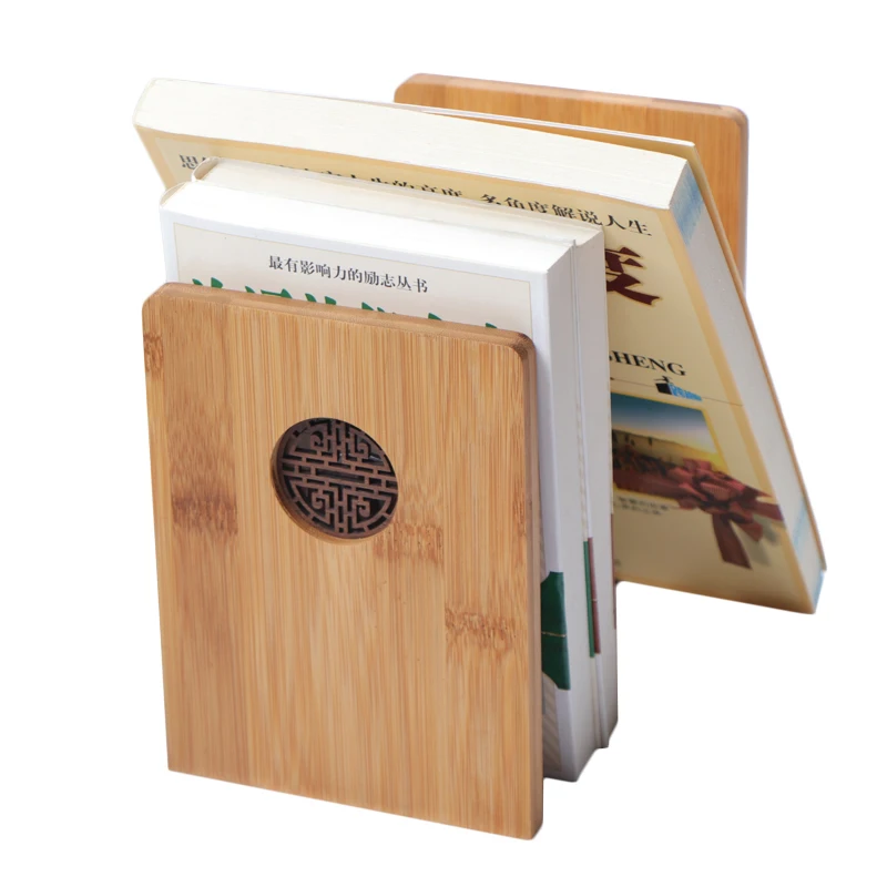 Бамбуковая подставка для книг может использоваться для организации рабочего стола, выдвижные подставки для книг
