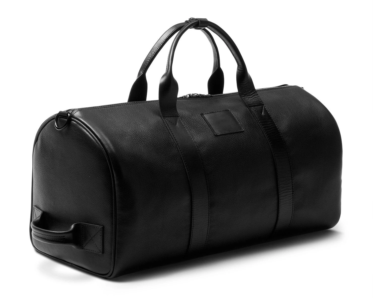 Recycled Pu Leather Duffel Bag For Men Waterproof leather duffle bag for men With Shoes Compartment Large Capacity Weekender Bag