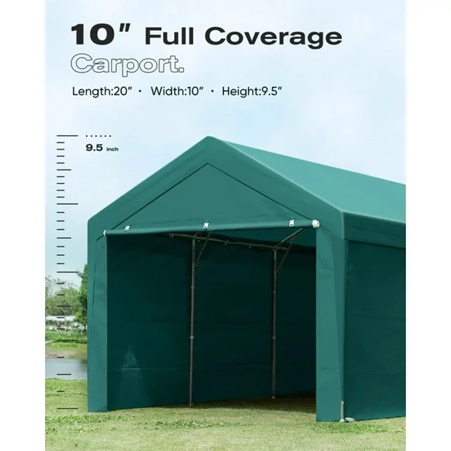 China Factory Wholesale Steel Framed Outdoor Portable Heavy Duty Steel Car Canopy