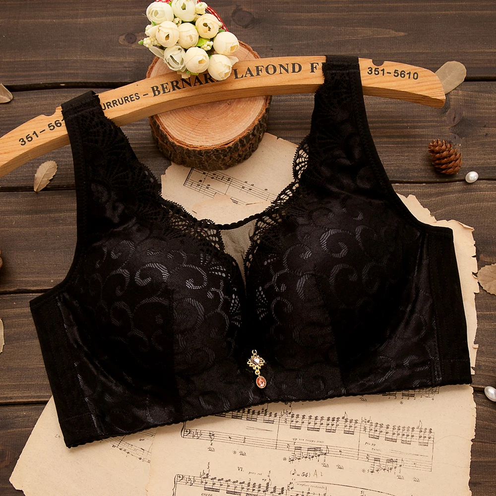 
Sexy lace Wireless Women Thin cup Plus Size 