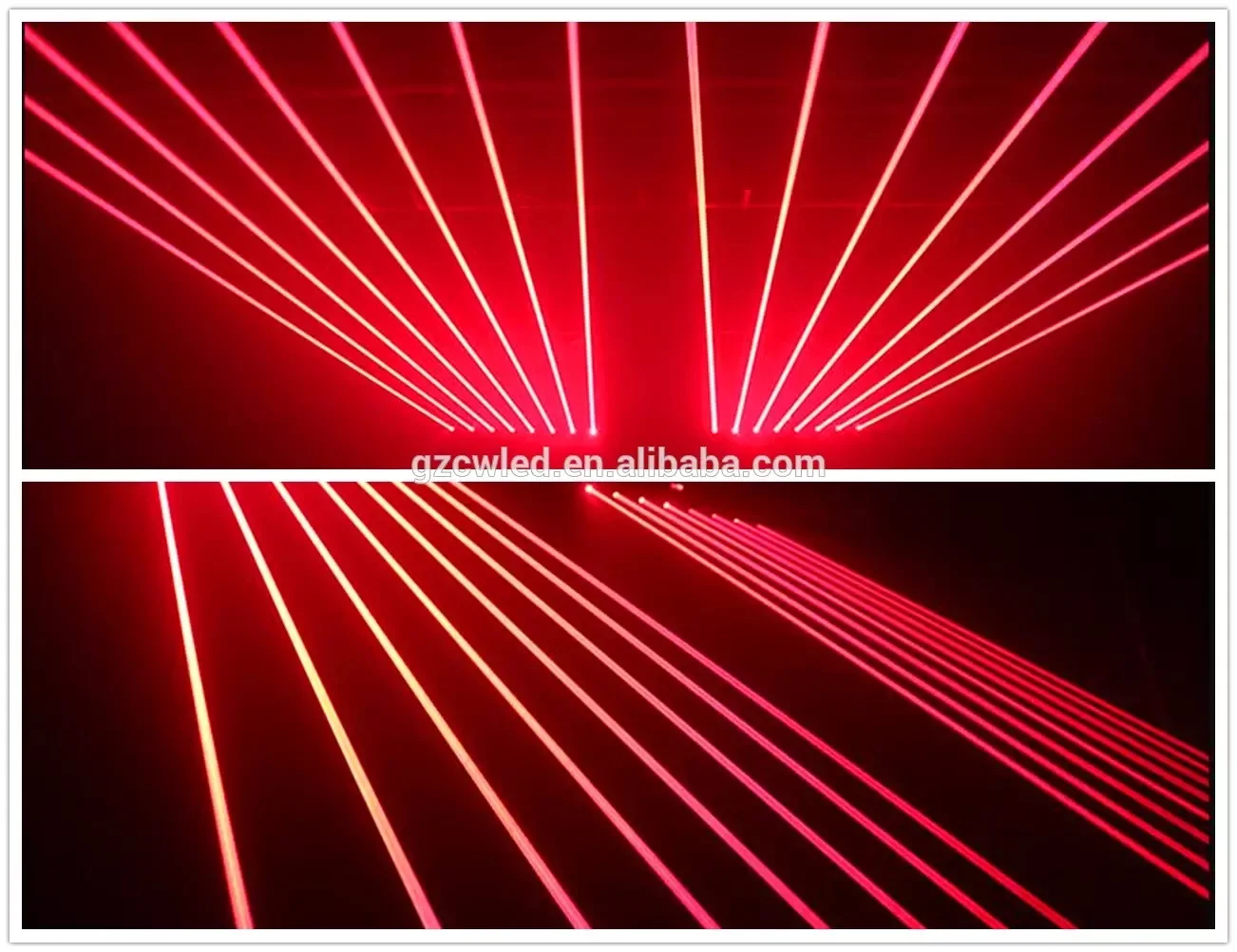 Super Bright 8 Eyes RGB/Single Red Laser Stage Light Moving Head Laser Strips LED Scanner Light