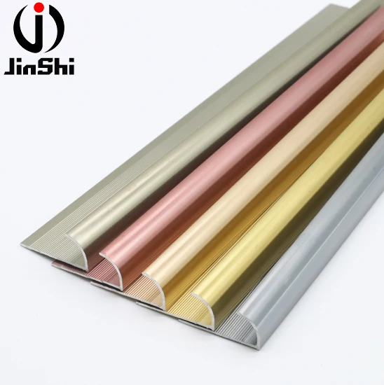Decorative Metal Bullnose Profile Wall Ceramic Tile Outside Corner Edge Aluminium Tile Trim