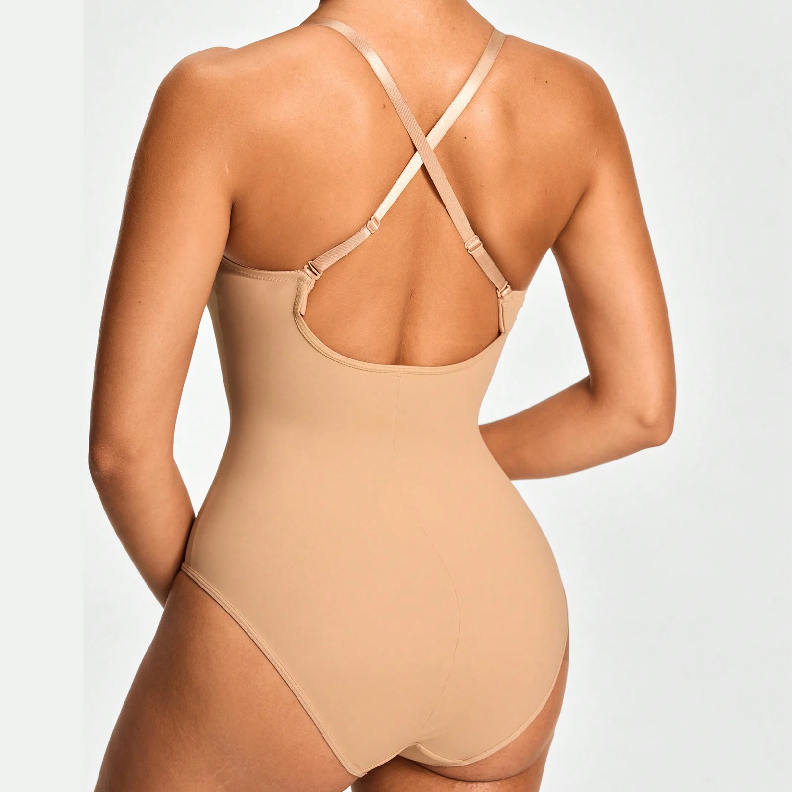 Ladymate ODM/OEM  Body moldeador para mujer Women Shape Shaping wire bodyshaper Cupped Thong Shapewear Bodysuit Tummy Control