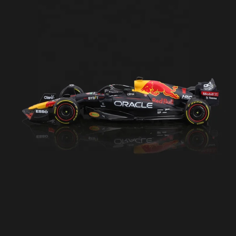 Бураго 1:43 красный бык гоночный тег Heuer RB18 #1 Verstappen #11 Perez литая из сплава Модель автомобиля игрушка коллекционный Чемпион 2022 F1